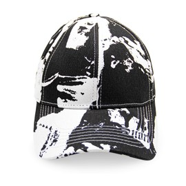 Gloop Women's Baseball Cap with Batik Pattern Summer Cool Visor Cap Women with Batik Pattern Velcro Adjustable Batic Dye Baseball Cap, black, Unit size