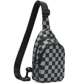 FODOKO Sling Crossbody Bag Main Compartment, Zippered Front Pockets, Adjustable Shoulder Strap, Water-Resistant Lightweight，New for 2025 (dark gray)