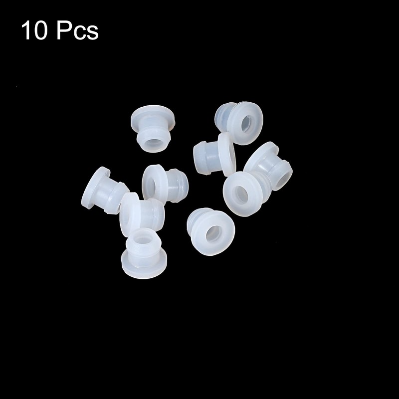 sourcing map 10Pcs Snap Rubber Grommet Hole Plug Mount Dia