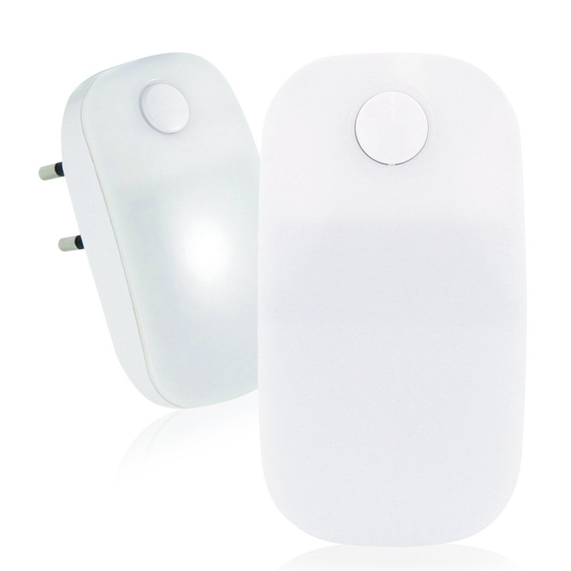 Electraline 58316 LED Night Light with On/Off Switch - White
