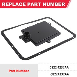 AS69RC Transmission Filter Kit Compatible with 6.7L Cummins Ram 2013-2023 3500 4500 5500 Replaces# 68224232AA