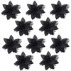 RECUTMS 10 Pcs Christmas Glitter Artificial Poinsettia Flowers 6inch Christmas