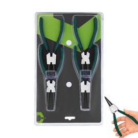 Snap Ring Pliers, 7 inch Snap Ring Pliers Set - Heavy Duty Removal Tool Spring Retaining Clamps Accessories for Bearings, Automotive & Motorcycles