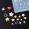 JFIYUOMCI Silicone Nail Molds - Star, Heart, Hexagram, 3D Stars