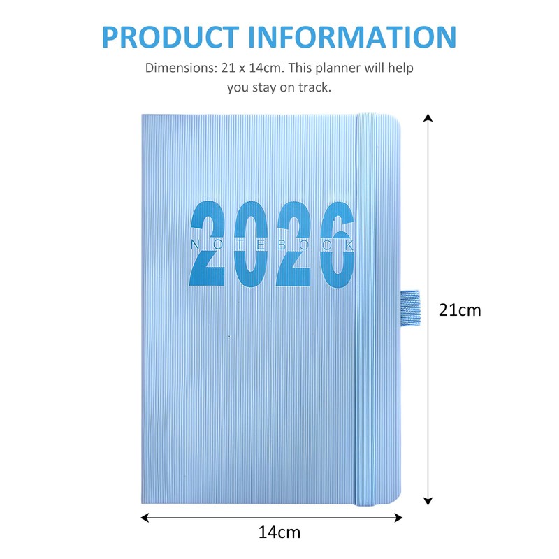 Cyleibe 2026 Page a Day Diary, A5 Diary from Jan