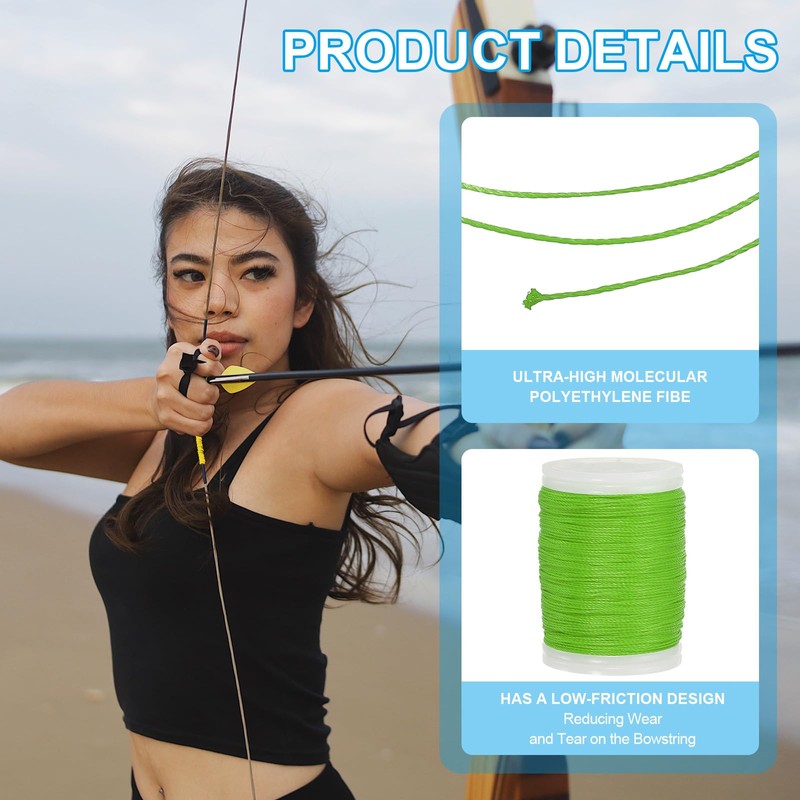 sourcing map Archery Recurve Bow String Serving Thread 120 Yard