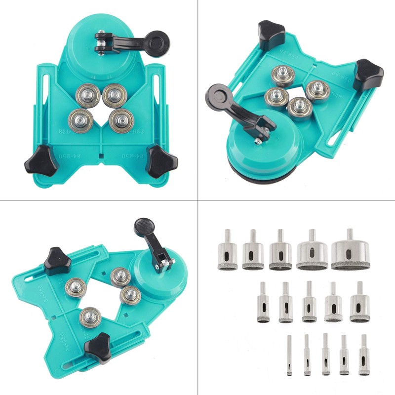 BEAMNOVA Set of 16 Diamond Drill Bits with Jig Ceramic