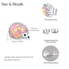 CUOKA MIRACLE Hedgehog Earrings Sterling Sliver Opal Hedgehog Earrings Stud