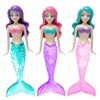 BANZAI 3 Piece Sparkle Mermaid Dive Toys - Glittery Sparkle
