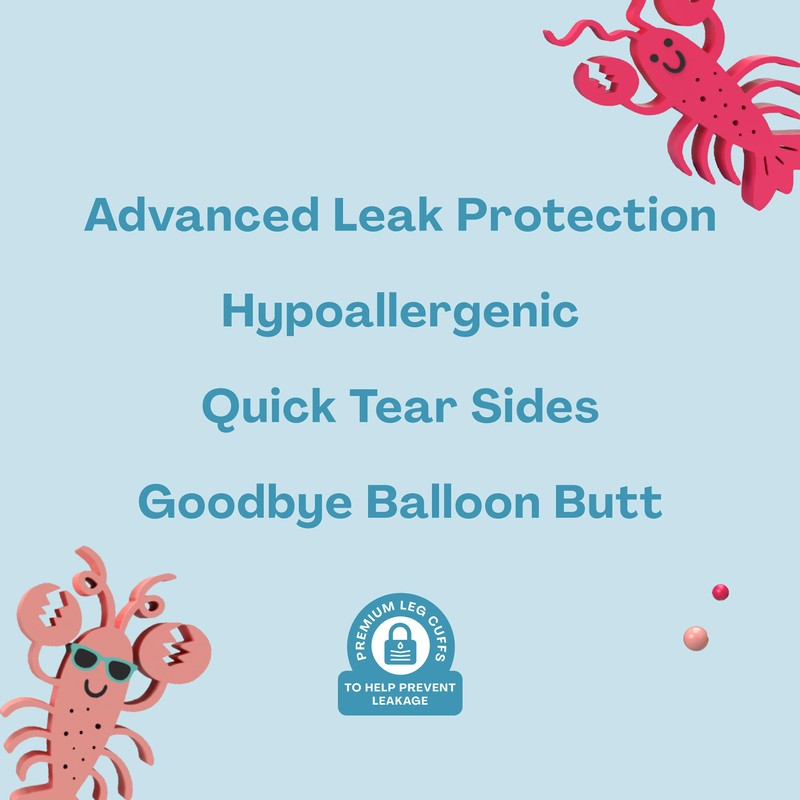 Hello Bello Premium Swim Diapers, Size S (16-28 lbs), Cute