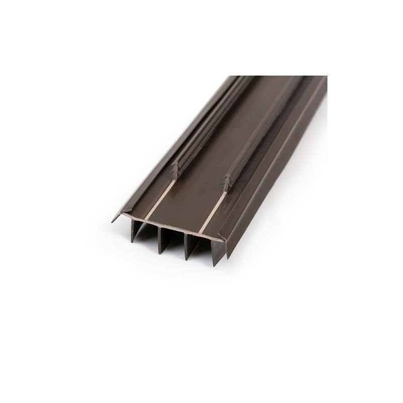 Barzen Vinyl Replacement Under Door Seal, Door Bottom with Fins