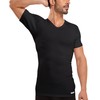 Ejis Men's Sweat Proof Undershirt, V Neck, Anti-Odor Silver, Micro