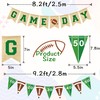VILIFEVER VILIFEVER Game Day Burlap Banner Football Themed Garland Bunting,