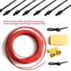 S SYDIEN Push Mount Zip Ties 50Pcs, Heavy Duty Black