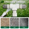 1/2" T Strainers Steel Filter Cover Connected 1/2 in PVC