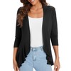 Urban CoCo Women's Casual Lightweight Open Front Cardigan Soft Draped