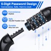 Bike Lock, 5 Digit Combination Heavy Duty Anti Theft Bicycle