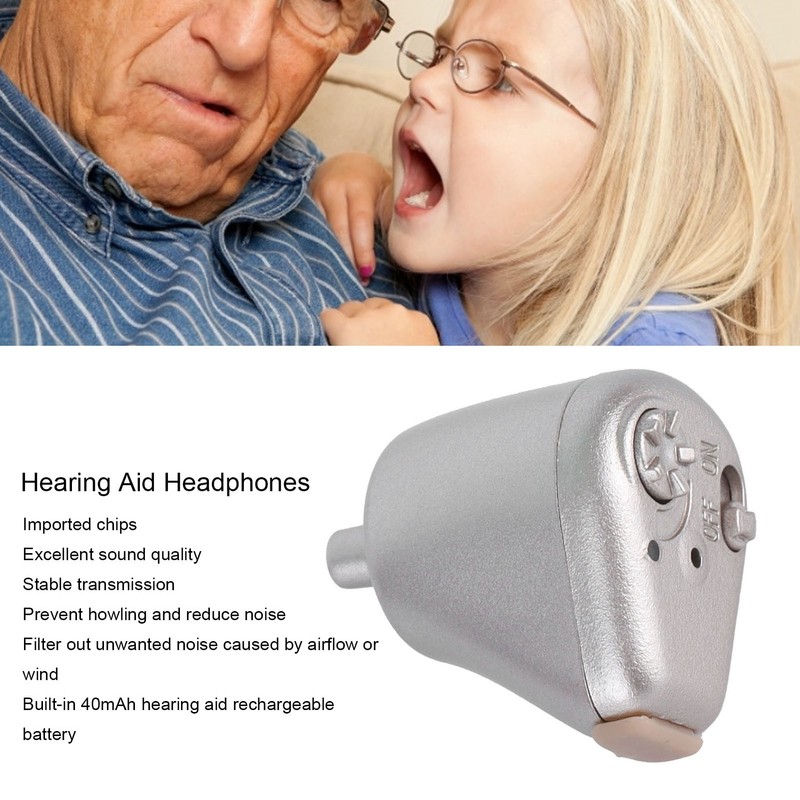 Z01 Hearing Aid Headphones Rechargeable Digital Hearing Aid Earphones for