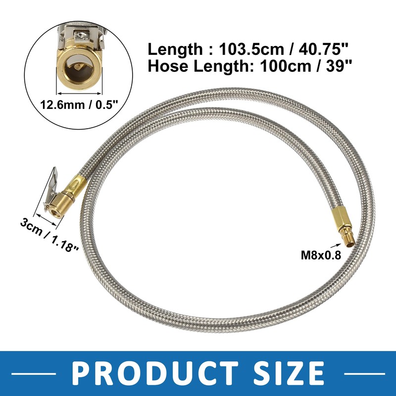 A ABSOPRO Tire Air Inflator Hose Adapter Extension Quick Connect