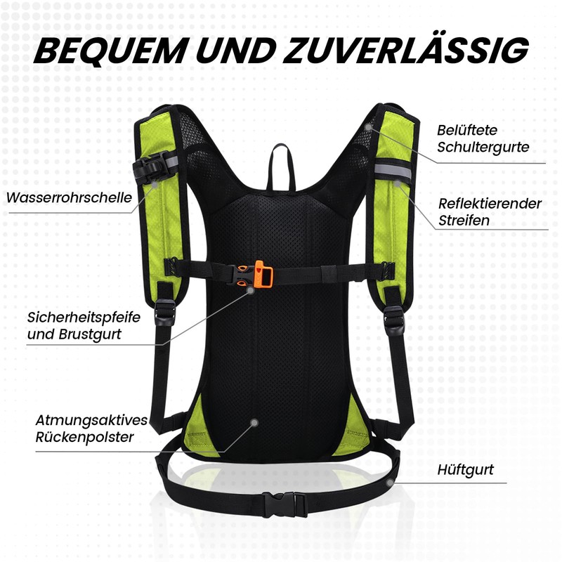 Nepest Hydration Backpack 8L - Bicycle Backpack & Ski Backpack