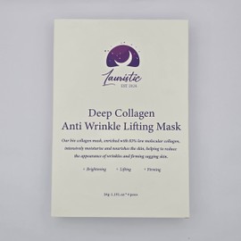 Lauristic Bio Collagen Real Deep Mask, Hydrating Overnight Hydrogel Mask, 34g (4 Pack)