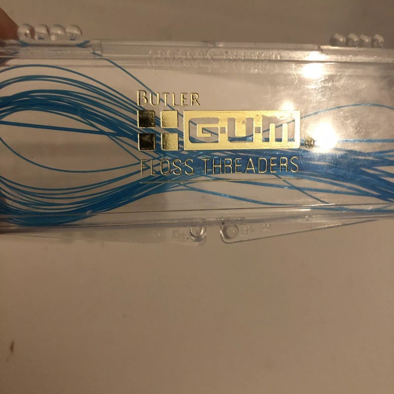 GUM Butler Gum Floss Threaders Plastic Case Brand New