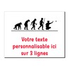 Mygoodprice Dekoschild Evolution Pétanque aus Aluminium, personalisierbar, 20 x 15