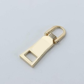 3Pcs Gold Zipper Pull Replacement Zipper Repair,Zipper Slider Pull Tab, Crafts and Sewing for Luggage Backpack Jacket Suitcase Coat Sewing Notions Supplies