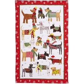 Ulster Weaver Snow Dogs Cotton Tea Towel