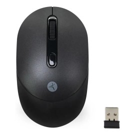 Mouse Techzone Inalámbrico Click Silencioso 1600 Dpi Negro Negro