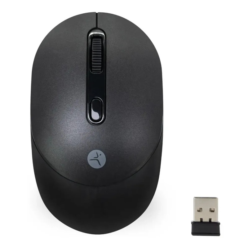 Mouse Techzone Inalámbrico Click Silencioso 1600 Dpi Negro Negro