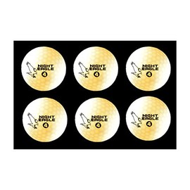 Night Eagle CV LED Golf Balls - Light Activated - No Timer - 6 Pack (White)