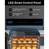 CROWNFUL Food Dehydrator Machine, 7 Stainless Steel Trays, Large Drying