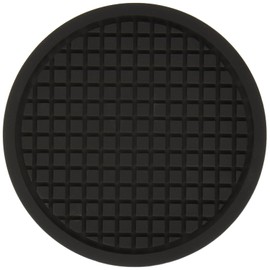American Metalcraft TRVR5 Cast Iron Silicone Trivets, 5.05" Length x 4.95" Width, Black