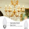 Jacqings 60 Watt Incandescent Light Bulbs, Medium E26 Candelabra Base