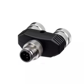 Eonvic Industrial M12 5핀 남성 A 코드 항공 원형 커넥터와 여성 Y 커넥터의 12mm 센서 전원 공급 장치 Eonvic Industrial M12 5-Pin Male A-Code Circular Connector and Female Y Connector 12mm Sensor Power Supply