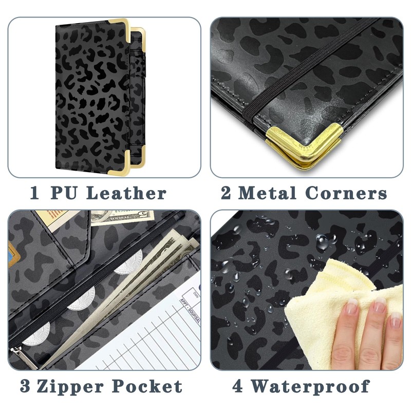 YeeCASE Server Book with Zipper Pocket, High Volume, Expandable Server