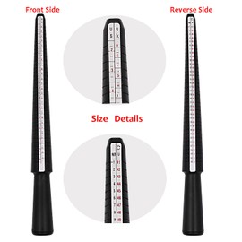 Ring Sizer UK US Mandrel Set Ring Size Measure Guide Women Men's Finger Gauge Measurement Tool UK Sizes Plastic Rings Sizing Kit