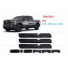 GMC Overlay 4PCS Gloss black Door Rear Sierra Elevation Emblem