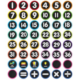 WhatSign Line up Spots for Classroom Floor - 48PCS Number Stickers Floor Dots Decals for Classroom Lining up Vinyl Number Back to School Kindergarten Preschool Elementary Teacher Supplies