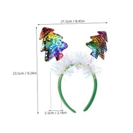 Healeved Tree Shape Headband for Christmas Hair Accessories Lightweight Holiday Hair Hoop Unique Design for Xmas Parties and Celebrations