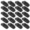 20Pcs Hearing Aid Lanyard Clip Good Fixation Multifunctional Odorless Black