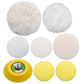 Buffing Polishing Pads Kit Fit for Milwaukee Power Tools M12 Spot Polisher/Sander, Sander Accessory Kit Replacement Polishing Pad Replace 49-36-2438