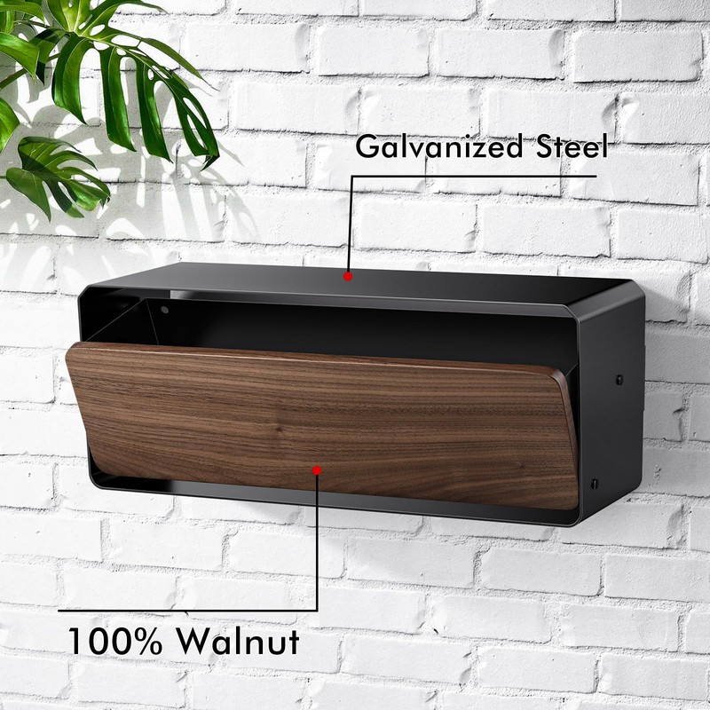 TREELOG Mailbox for House - Easy to Install Wall Mount,