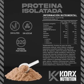 Proteina 100% Whey Hidrolizada Korx Nutrition Suplement 1kg Galleta