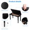 Neewer® Wooden Duet Piano Bench with Padded Leather Cushion for