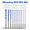 10 Pack 5/32 to 1/2 inch Concrete Drill Bit Set,Masonry