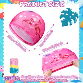Children's Swimming Cap Swimming Cap for Boys Girls Fabric Swimming Cap Comfortable Nylon Swimming Hat Pool Cartoon Swimming Cap Swimming Cap for Children (Pink Flamingo Style)