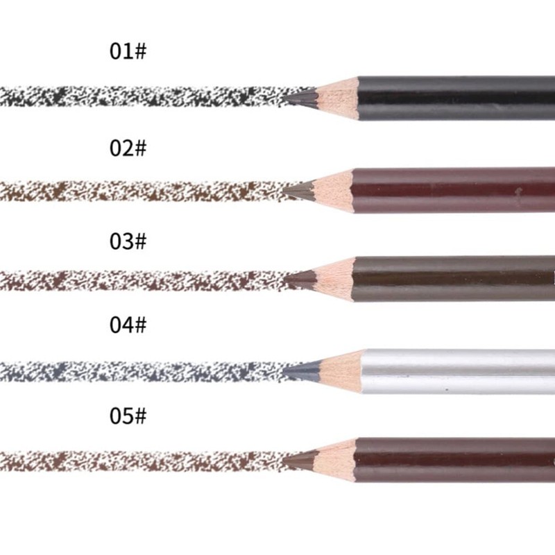 SOLUSTRE 2pcs Pencil with Brow Brush Long-Lasting Deeply Pigmented Leopard