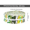 Soimoi 40Pcs Block Print Precut Fabrics Strips Roll Up 1.5x42inches